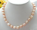 Gray Baroque Freshwater Pearl Necklace 17''