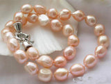 Gray Baroque Freshwater Pearl Necklace 17''