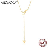 925 Silver Cupids Arrow Chain Necklace Double Love Arrow Gift