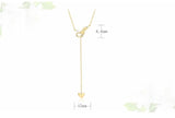 925 Silver Cupids Arrow Chain Necklace Double Love Arrow Gift