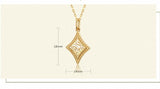 Vintage Flower Diamond Necklace 925 Sterling Silver Pendant