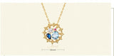 Vintage Zircon Basket Necklace 925 Silver