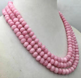 Natural Gemstone Necklace Silver Clasp 17-19