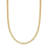 925 Sterling Silver Flat Snake Necklace 2mm