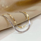925 Sterling Silver Flat Snake Necklace 2mm
