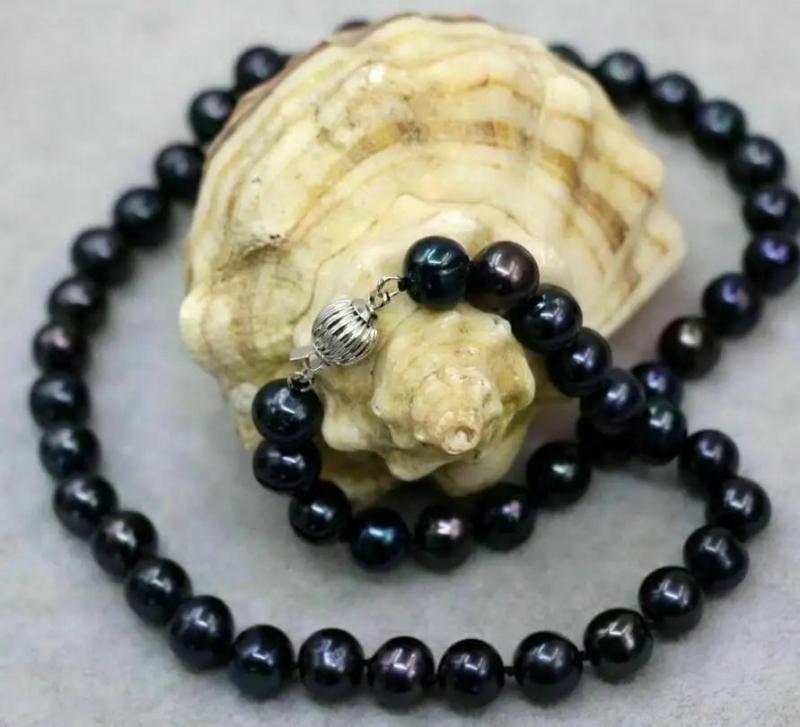 9-10MM TAHITIAN PEARL NECKLACE 17.5inch