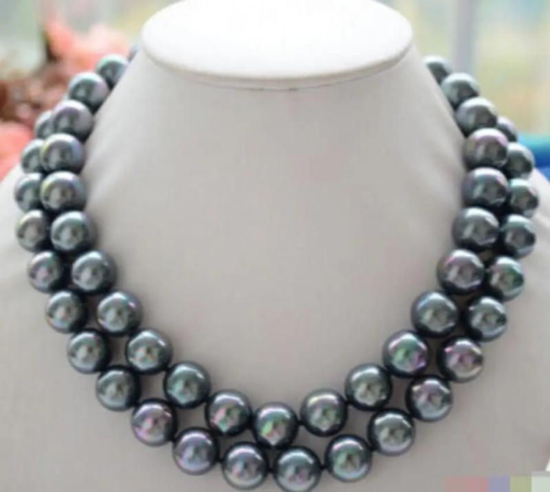 12MM Peacock South Sea Shell Pearl Necklace
