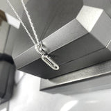 925 Silver Women's Sliding Diamond Necklace