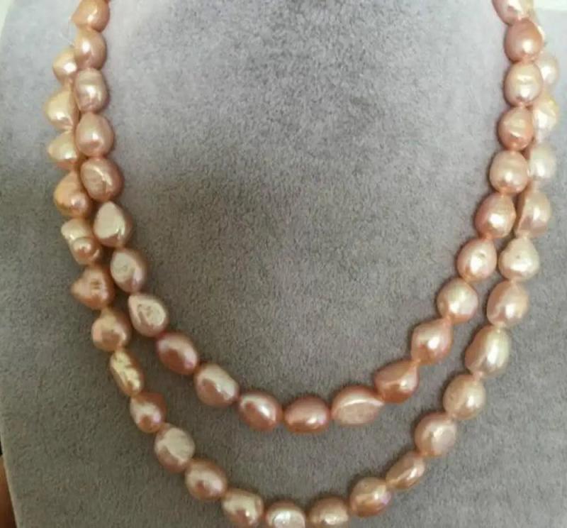 Baroque Pink South Seas Necklace 18-19 inch