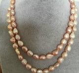 Baroque Pink South Seas Necklace 18-19 inch