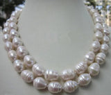 9-10MM Freshwater Baroque Pearl Necklace 32 Inch