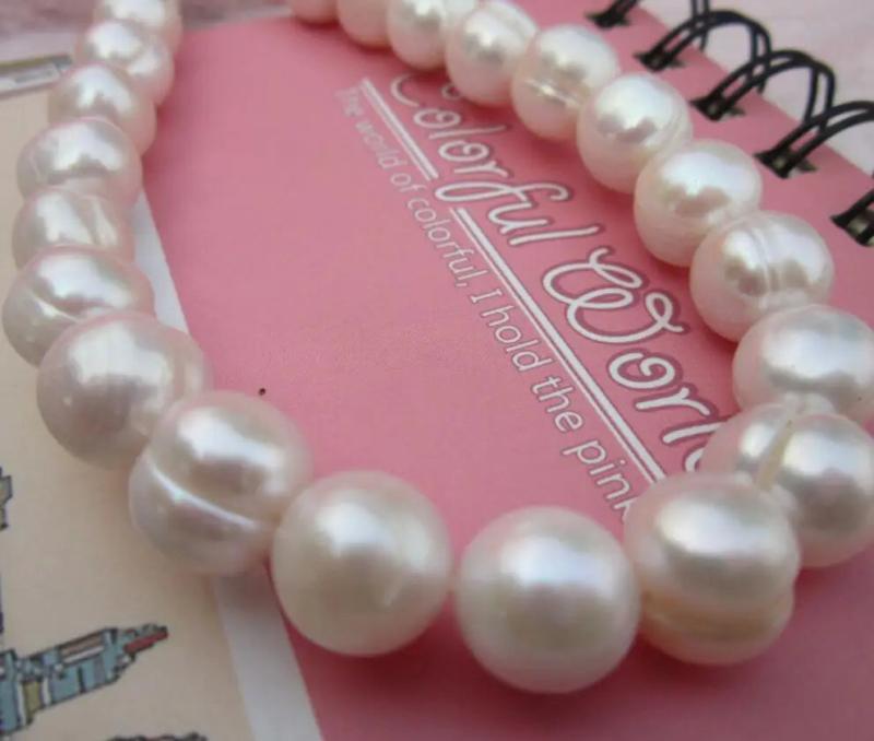 14k Gold 10-11mm South Sea Baroque Pearl Necklace