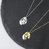 925 Sterling Silver Geometric Pendant Collar Necklace for Women