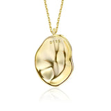925 Sterling Silver Geometric Pendant Collar Necklace for Women