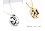 925 Sterling Silver Geometric Pendant Collar Necklace for Women