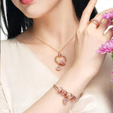 925 Silver Starfish & Narwhal Bead Pan Necklace