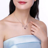 Butterfly Pendant 925 Silver Necklace Crystals from Austria