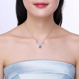 Butterfly Pendant 925 Silver Necklace Crystals from Austria