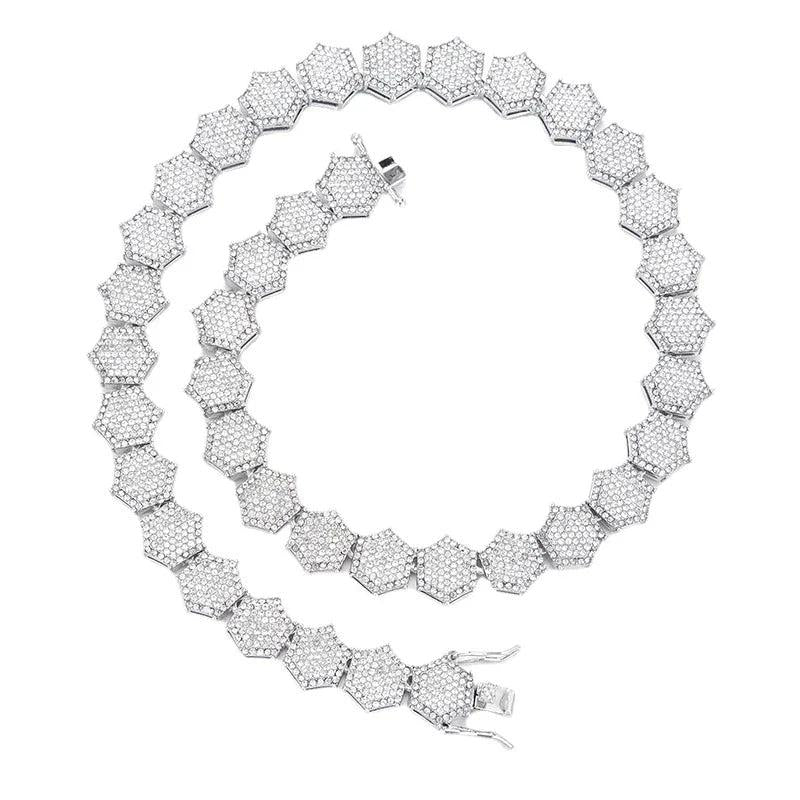 Geometric Rock Sugar Chain Necklace for Men