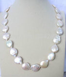 Elegant AA+ 12-13mm Coin Pearl Necklace