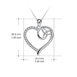 925 Silver Heart Micro Pendant Love Necklace