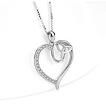 925 Silver Heart Micro Pendant Love Necklace