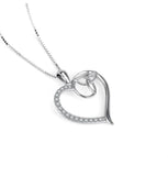 925 Silver Heart Micro Pendant Love Necklace