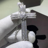 925 Silver Women's Cross Pendant Necklace