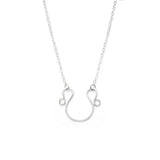 Vintage Charm Horseshoe Pendant Necklace Boho Choker