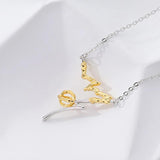 S925 Sterling Silver Women Irregular Necklace