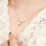 S925 Sterling Silver Women Irregular Necklace