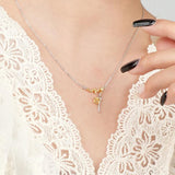 S925 Sterling Silver Women Irregular Necklace