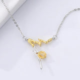 S925 Sterling Silver Women Irregular Necklace