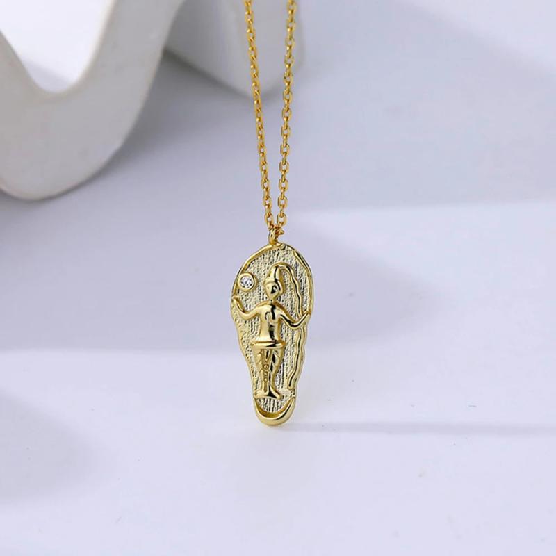S925 Sterling Silver Mermaid Necklace Women's Collar Chain Jewelry