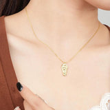 S925 Sterling Silver Mermaid Necklace Women's Collar Chain Jewelry