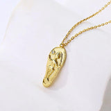 S925 Sterling Silver Mermaid Necklace Women's Collar Chain Jewelry