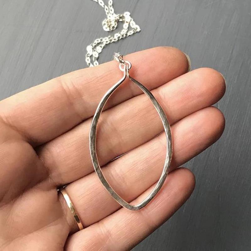 Friendship Petal Necklace 925 Silver Choker Round Pendants Boho Jewelry
