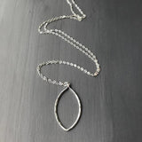 Friendship Petal Necklace 925 Silver Choker Round Pendants Boho Jewelry