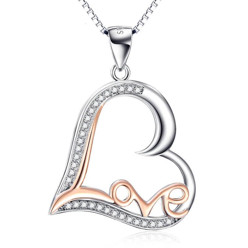 S925 Love Letter Necklace Hot Love Pendant Necklace