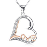 S925 Love Letter Necklace Hot Love Pendant Necklace
