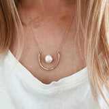 Delicate U Shape Choker Natural Pearl Necklace
