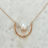 Delicate U Shape Choker Natural Pearl Necklace