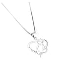 S925 Sterling Silver Cat Pendant Necklace with Crystal
