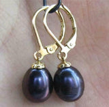 AAA+ 11x9mm South Sea Pearl 14K Earrings