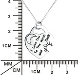 S925 Sterling Silver Love Necklace for Mother's Jewelry