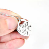 S925 Sterling Silver Love Necklace for Mother's Jewelry
