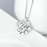 S925 Sterling Silver Love Necklace for Mother's Jewelry