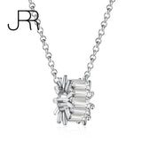 925 Silver Diamond Circle Pendant Necklace
