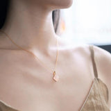Sterling Silver Women's Pendant Rose Quartz Necklace