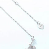 925 Silver Necklace for Women Opal Chain Party Gift Fine Jewelry